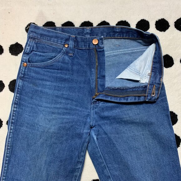 Wrangler Jeans Cowboy Cut Bootcut Mens 28x34 Blue Denim 936PWD Western Rodeo - Picture 6 of 14